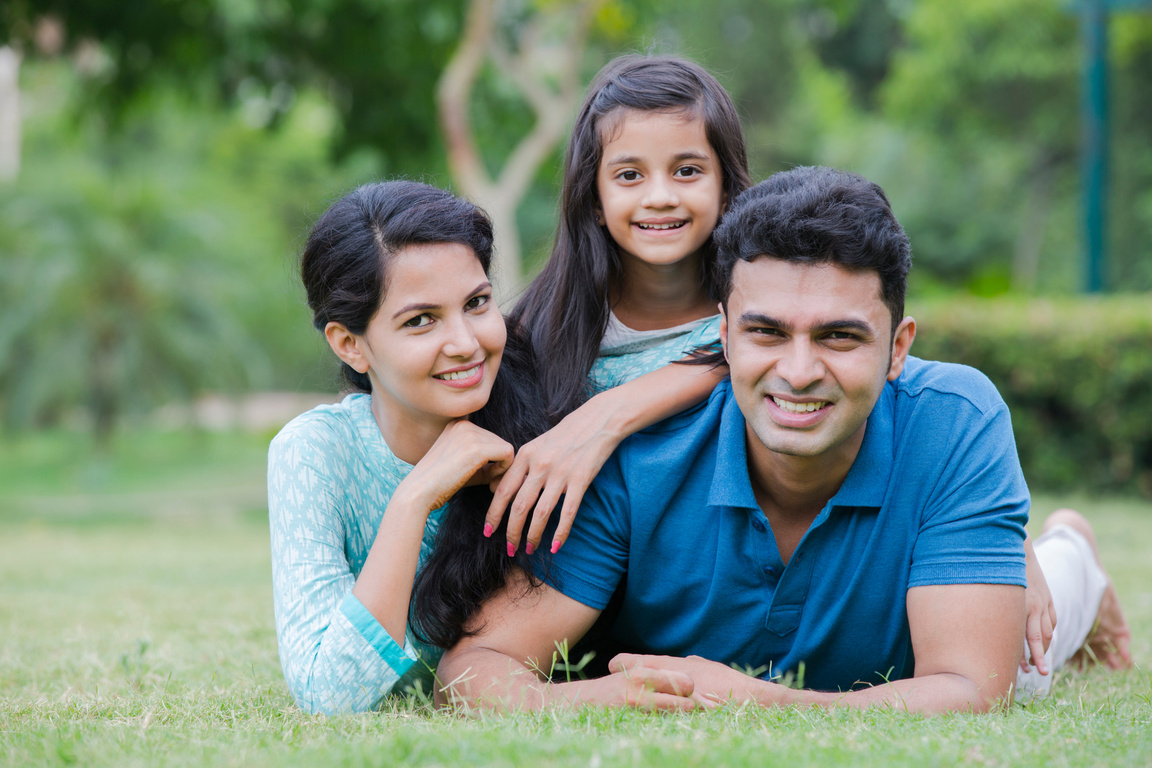 Indian Family - stock image
